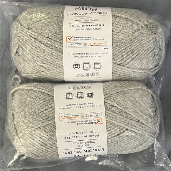 Premier Everyday Worsted Yarn in Light Gray - Picture 2 of 3